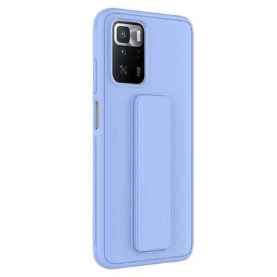 Microsonic Xiaomi Redmi Note 11 4G Kılıf Hand Strap Mavi