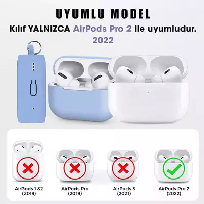 Microsonic AirPods Pro 2.Nesil Kılıf Lüx Deri Görünümlü Kırmızı Siyah