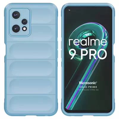 Microsonic Realme 9 Pro 5G Kılıf Oslo Prime Mavi