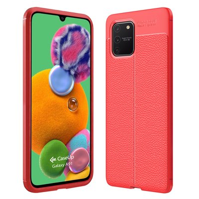 CaseUp Samsung Galaxy A91 Kılıf Niss Silikon Kırmızı