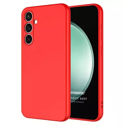 Microsonic Samsung Galaxy S25 Plus Kılıf Groovy Soft Kırmızı