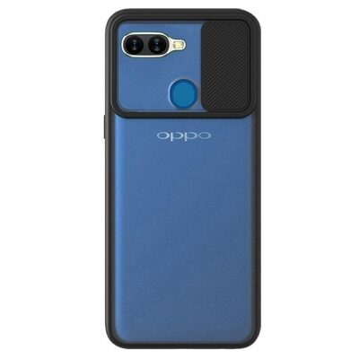 Microsonic Oppo F9 / F9 Pro Kılıf Slide Camera Lens Protection Siyah