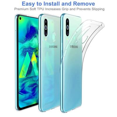 Microsonic Samsung Galaxy M40 Kılıf Transparent Soft Şeffaf