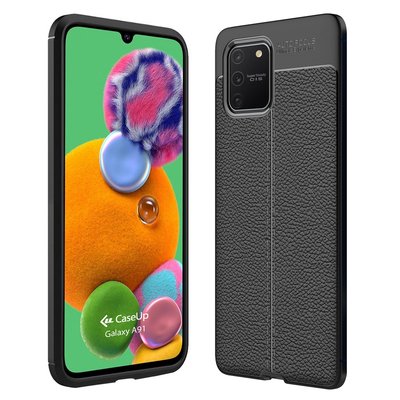 CaseUp Samsung Galaxy A91 Kılıf Niss Silikon Siyah