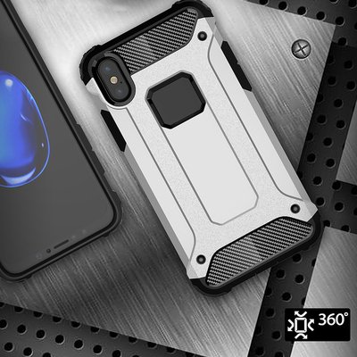 Microsonic Apple iPhone XS Kılıf Rugged Armor Siyah