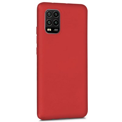 Microsonic Xiaomi Mi 10 Lite Zoom Kılıf Matte Silicone Kırmızı