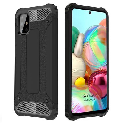 CaseUp Samsung Galaxy A71 Kılıf Tank Siyah