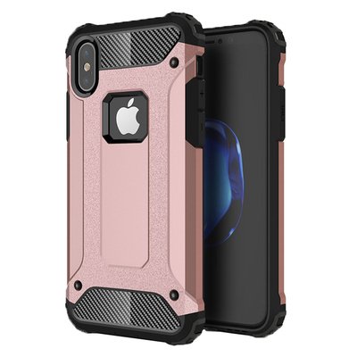 Microsonic Apple iPhone XS Kılıf Rugged Armor Rose Gold