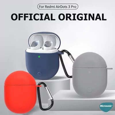 Microsonic Xiaomi Redmi AirDots 3 Pro Kılıf Askılı Mat Silikon Pembe