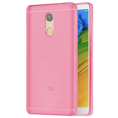 Microsonic Xiaomi Redmi 5 Kılıf Transparent Soft Pembe