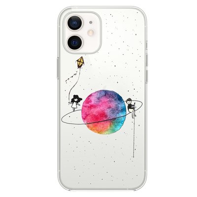 Microsonic iPhone 12 Mini Desenli Kılıf Gezegen