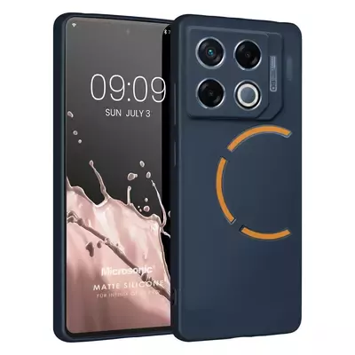 Microsonic Matte Silicone Infinix GT 20 Pro Kılıf Lacivert
