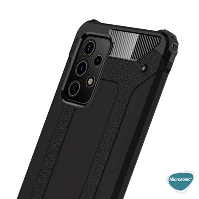 Microsonic Samsung Galaxy A72 Kılıf Rugged Armor Kırmızı