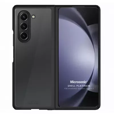 Microsonic Samsung Galaxy Z Fold 5 Kılıf Shell Platinum Siyah