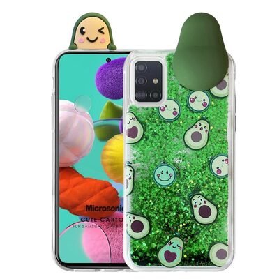 Microsonic Samsung Galaxy A71 Kılıf Cute Cartoon Avakado