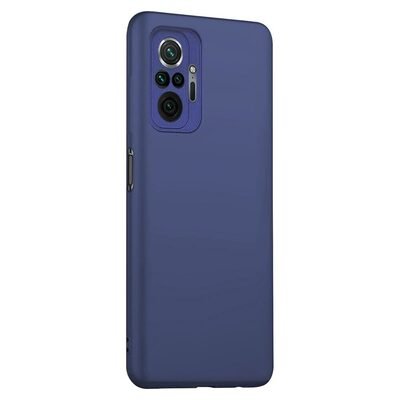 Microsonic Xiaomi Redmi Note 10 Pro Kılıf Matte Silicone Lacivert