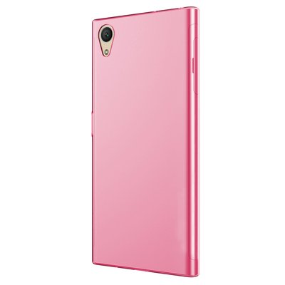 Microsonic Sony Xperia XA1 Plus Kılıf Transparent Soft Pembe