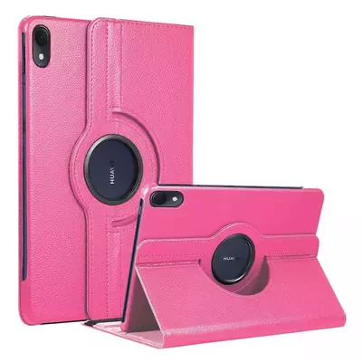 Microsonic Huawei MatePad 11 2023 Kılıf 360 Rotating Stand Deri Pembe