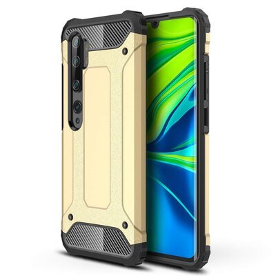 Microsonic Xiaomi Mi Note 10 Kılıf Rugged Armor Gold