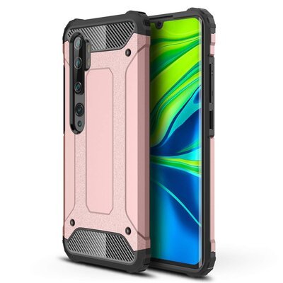 Microsonic Xiaomi Mi Note 10 Kılıf Rugged Armor Rose Gold