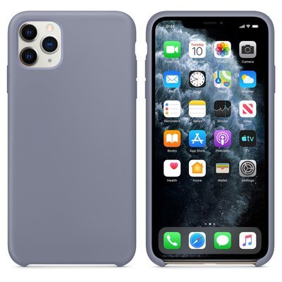 Microsonic Apple iPhone 11 Pro Kılıf Liquid Lansman Silikon Lavanta Grisi