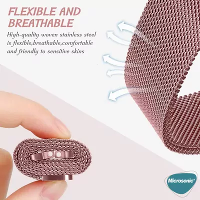 Microsonic Huawei Watch GT 6 46mm Milanese Loop Kordon Siyah