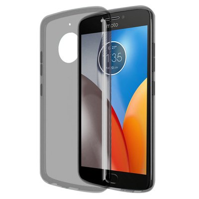 Microsonic Motorola Moto E4 Plus Kılıf Transparent Soft Siyah