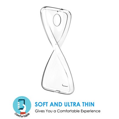 Microsonic Motorola Moto E4 Plus Kılıf Transparent Soft Siyah