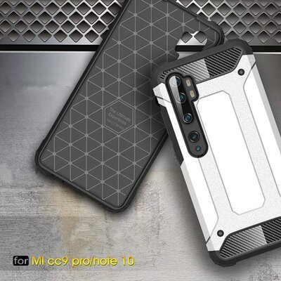 Microsonic Xiaomi Mi Note 10 Kılıf Rugged Armor Mavi