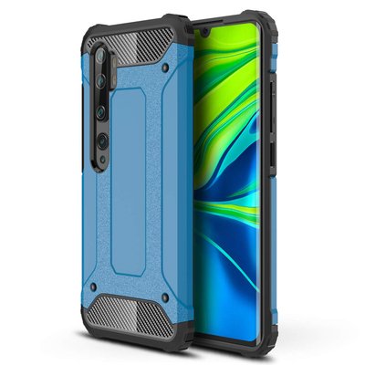 Microsonic Xiaomi Mi Note 10 Kılıf Rugged Armor Mavi