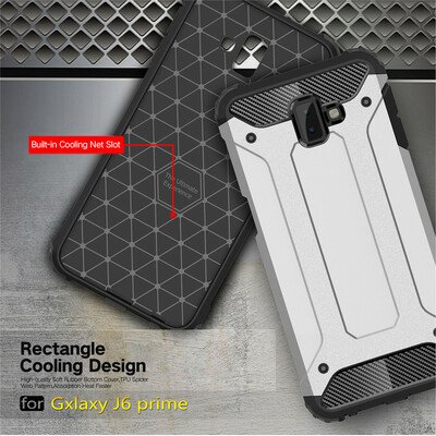 Caseup Samsung Galaxy J6 Plus Kılıf Tank Gümüş