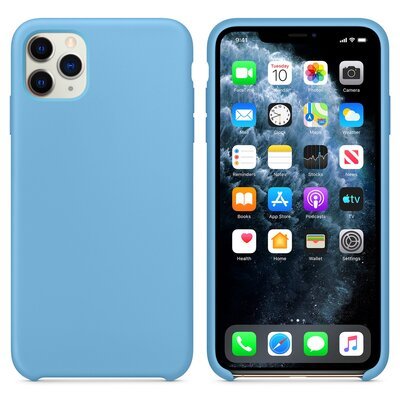 Microsonic Apple iPhone 11 Pro Kılıf Liquid Lansman Silikon Kantaron Mavisi