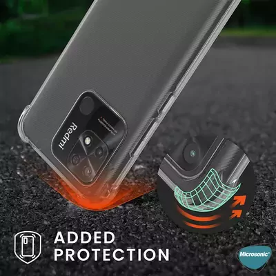 Microsonic Xiaomi Poco C40 Kılıf Anti Shock Silikon Şeffaf