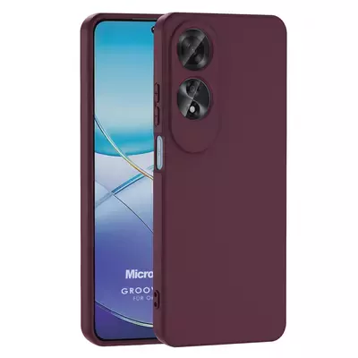 Microsonic Oppo A60 Kılıf Groovy Soft Mor