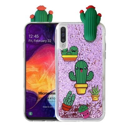 Microsonic Samsung Galaxy A50 Kılıf Cute Cartoon Kaktüs