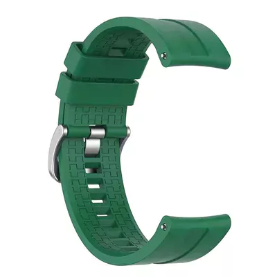 Microsonic Huawei Watch 5 46mm Kordon, Silicone RapidBands Koyu Yeşil