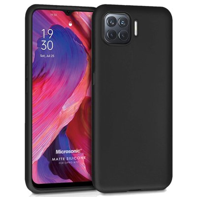 Microsonic Oppo A73 Kılıf Matte Silicone Siyah