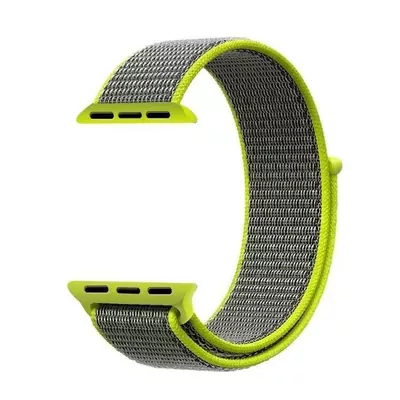 Microsonic Apple Watch Ultra 2 Hasırlı Kordon Woven Sport Loop Koyu Yeşil