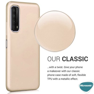 Microsonic Huawei P Smart 2021 Kılıf Matte Silicone Gold