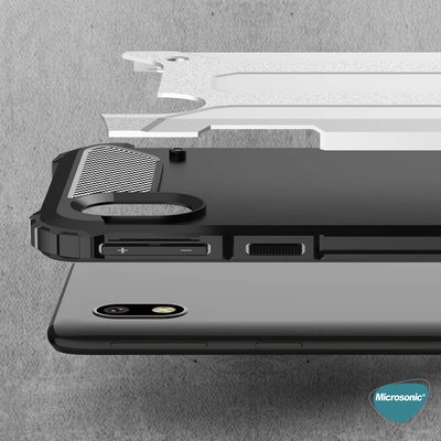 Microsonic Samsung Galaxy A01 Core Kılıf Rugged Armor Mavi