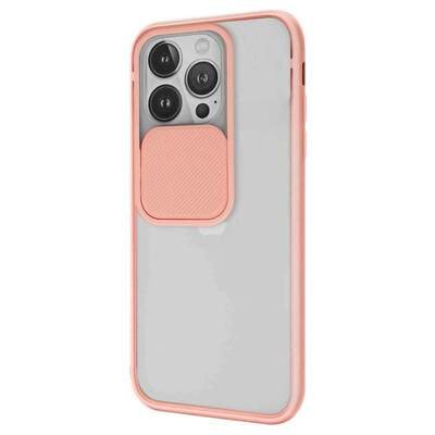 Microsonic Apple iPhone 13 Pro Kılıf Slide Camera Lens Protection Pembe