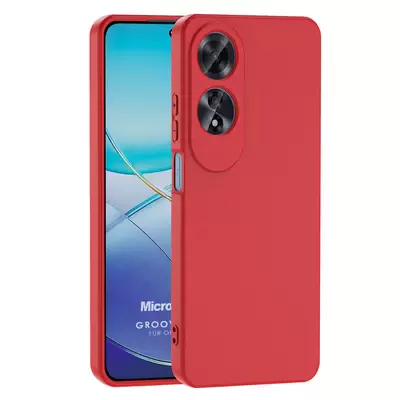 Microsonic Oppo A60 Kılıf Groovy Soft Kırmızı