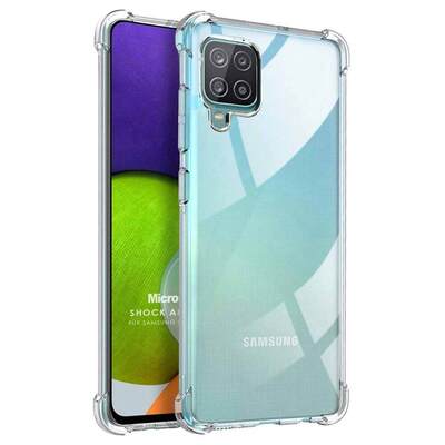 Microsonic Samsung Galaxy M22 Kılıf Anti Shock Silikon Şeffaf