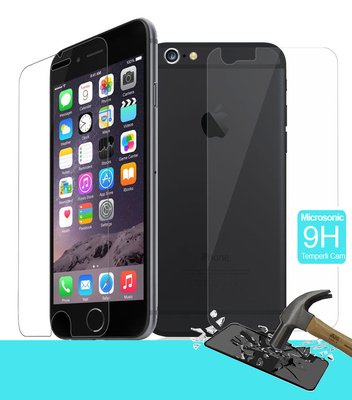 Microsonic Full Body Temperli Cam Ekran koruyucu iPhone 6 (4.7'') Ön + Arka