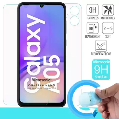 Microsonic Samsung Galaxy A05 Ön + Arka Nano Cam Ekran Koruyucu