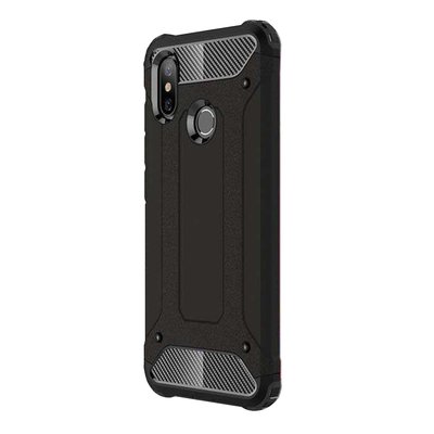 Microsonic Xiaomi Mi A2 Lite Kılıf Rugged Armor Kırmızı