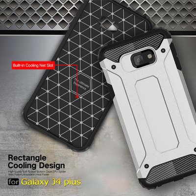 Caseup Samsung Galaxy J4 Plus Kılıf Tank Kırmızı