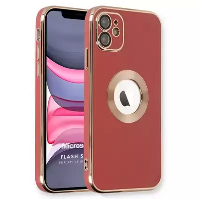 Microsonic Apple iPhone 11 Kılıf Flash Stamp Kırmızı