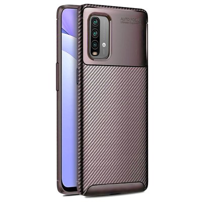 Microsonic Xiaomi Redmi Note 9 4G Kılıf Legion Series Kahverengi