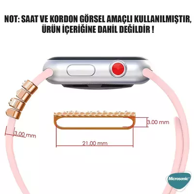 Microsonic Apple Watch Ultra Kordon Aksesuarı Star Charm